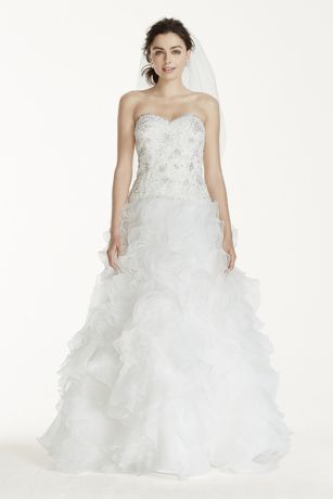 Ruffled Wedding Dress